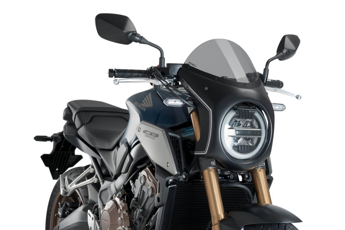 Puig windscherm met zwart kuipje Honda CB650R (2019-2023)