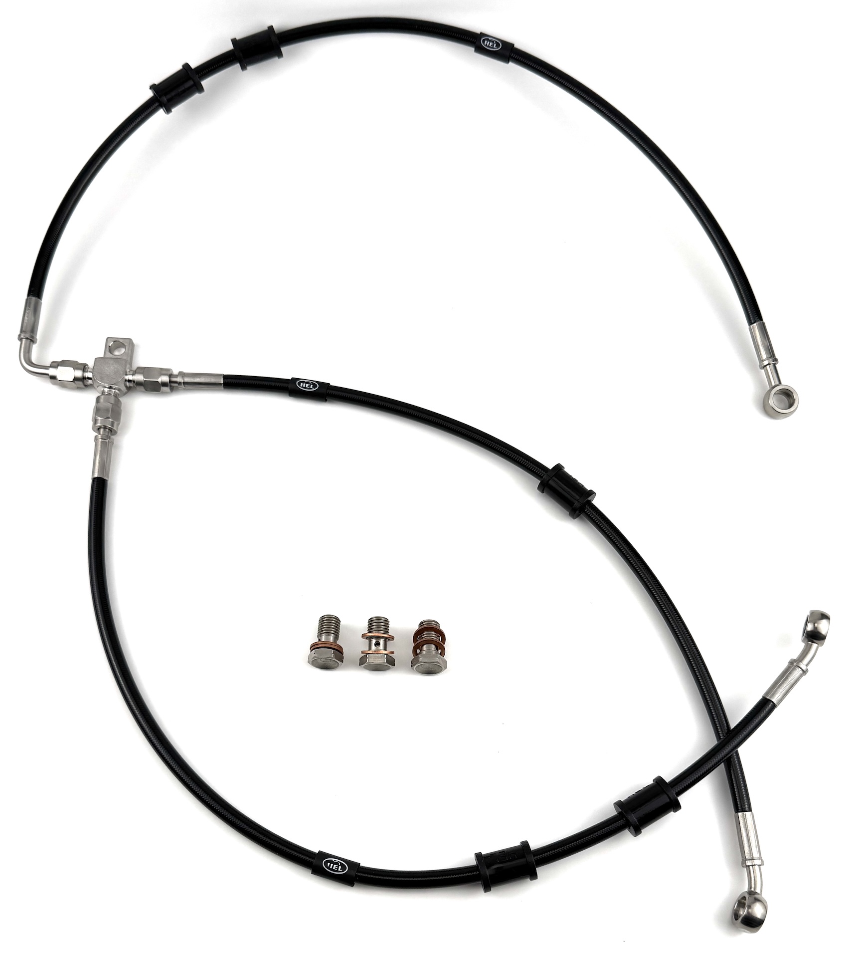 HEL remleidingen Yamaha XVS1300 A Midnight Star 2007-2013 S voorzijde