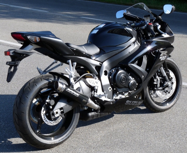 Bodis uitlaat Suzuki GSX-R600 / GSX-R750 2008-2010 GP1 Zwart BOSGSXR600-023 2