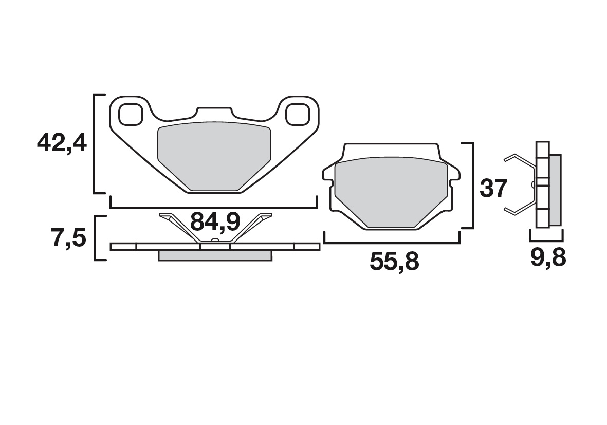 Brembo remblokken SE07BB0708 2