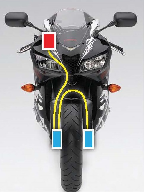 HEL remleidingen Honda CBR600 RR 2007-2012 O voorzijde HBF2761 1
