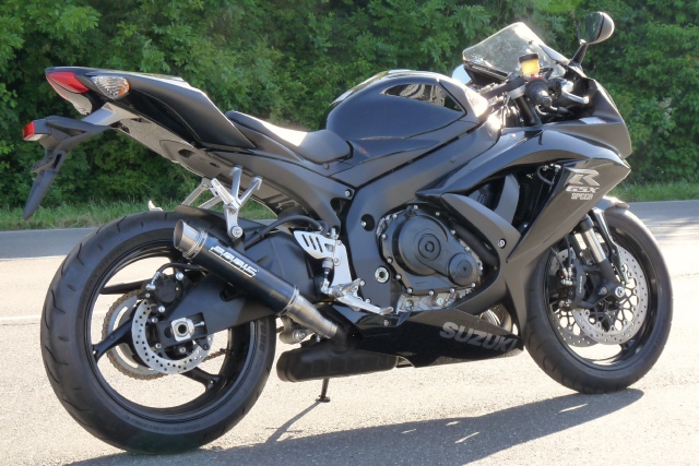 Bodis uitlaat Suzuki GSX-R600 / GSX-R750 2008-2010 GP1 Zwart BOSGSXR600-023 3