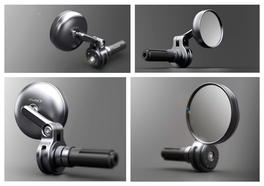 Z Puig bar end spiegel Tracker zwart PU9506N 1