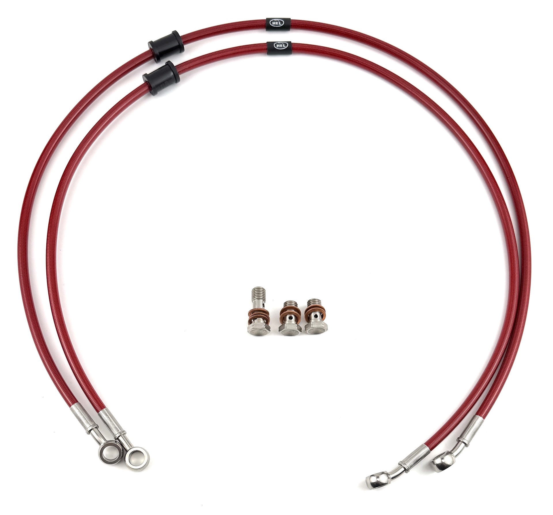 HEL remleidingen Yamaha BT1100 Bull dog 2002-2009 F voorzijde