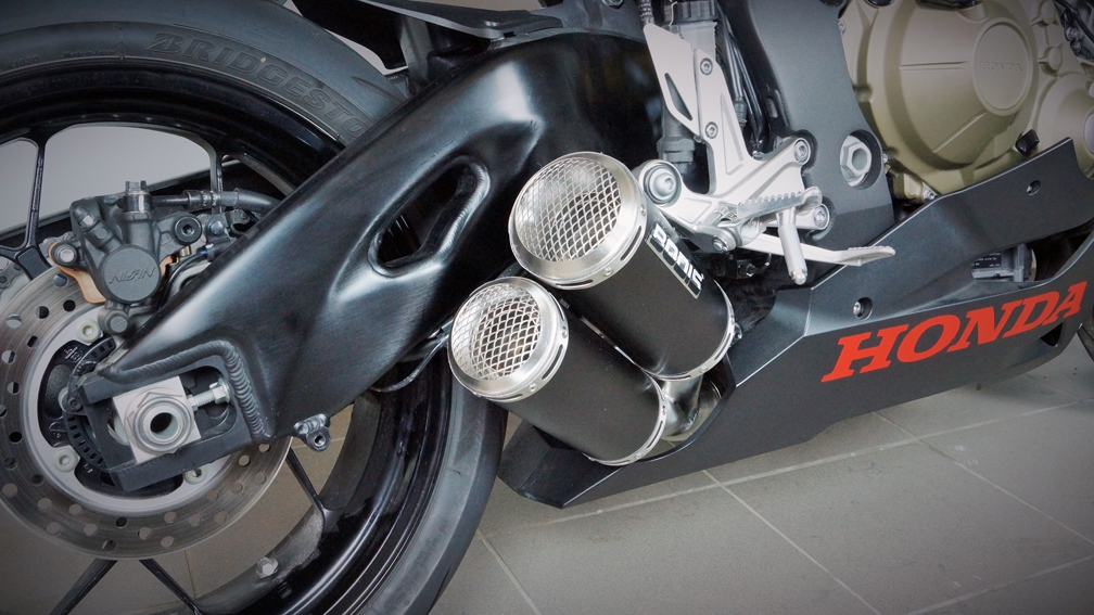Bodis uitlaat Honda CBR1000RR 2017-2018 MGPX2-GE RVS Zwart BOHCBR1000-032 4