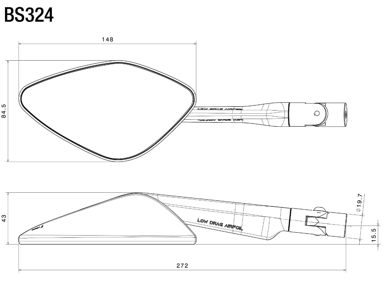 Rizoma spiegel Namic Street Links RIBS324Z 1