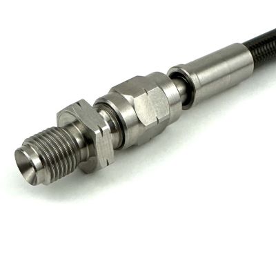 Schroeffitting female met male/male adapter M10x1,00