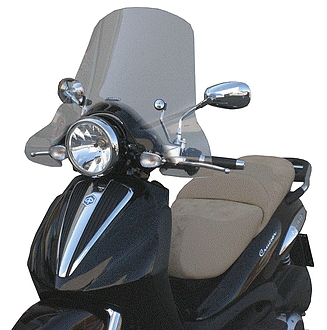 Fabbri windscherm Piaggio Berverly 250/500 en Carnaby Cruiser 300