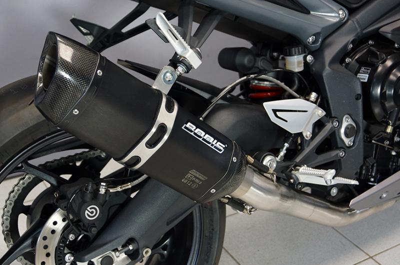 Bodis uitlaat systeem Triumph Daytona 675 2013-2016 Compleet 3 in 1