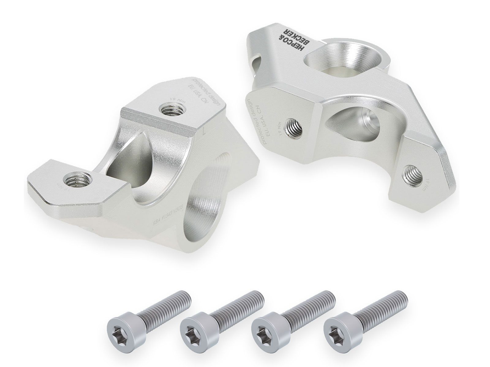 Hepco en Becker stuur offset risers BMW R1300GS (2023-)