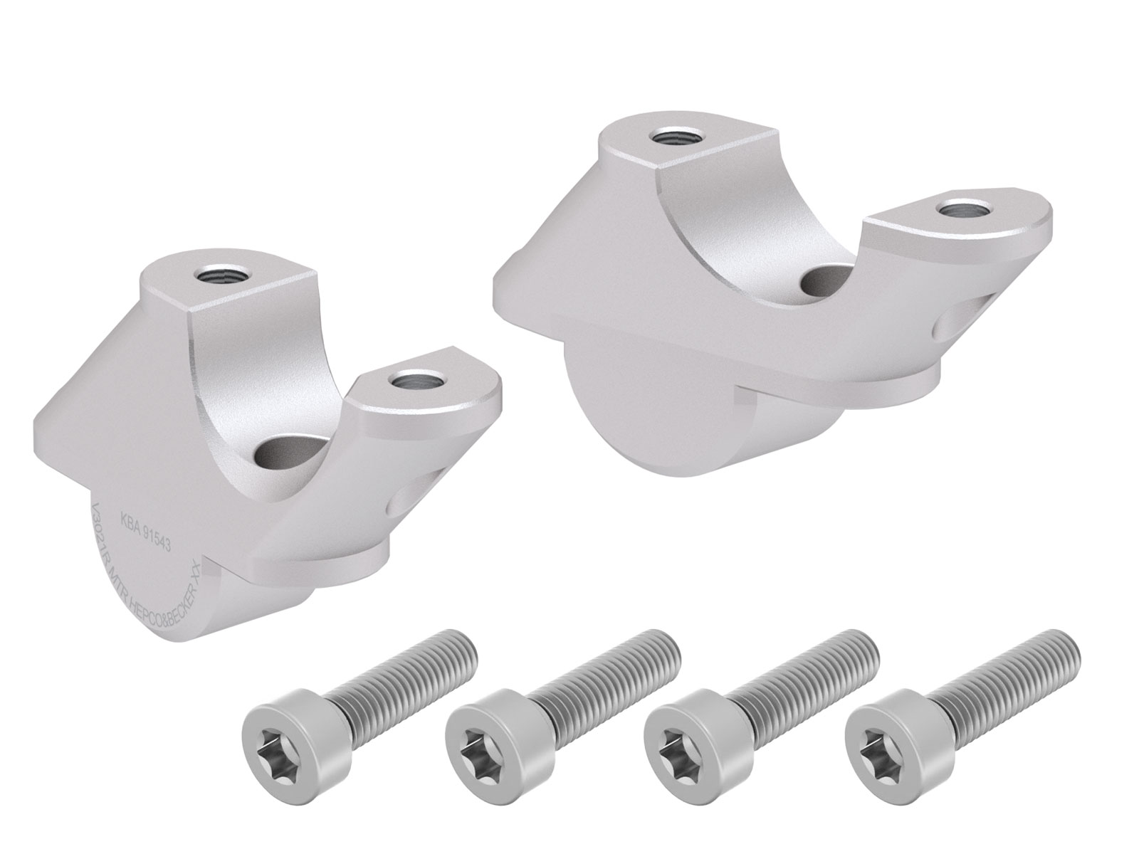 Hepco en Becker stuur offset risers BMW R1250R (2019-2025)