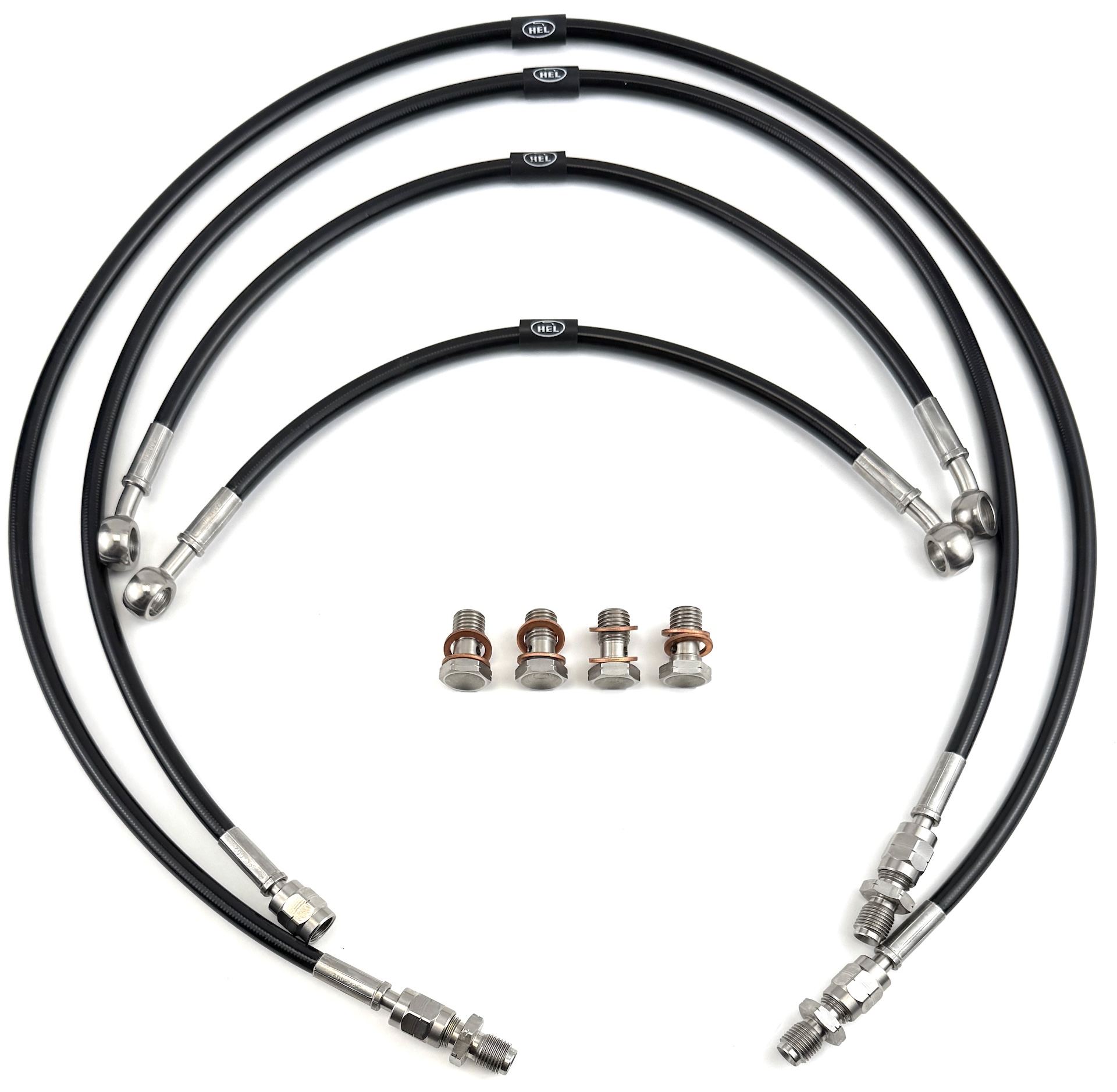 HEL remleidingen Moto Guzzi California S voorzijde