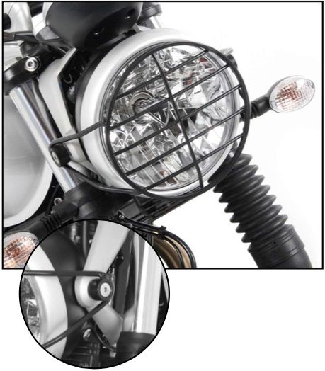 Hepco en Becker koplamp bescherming Triumph Street Twin / Speed Twin