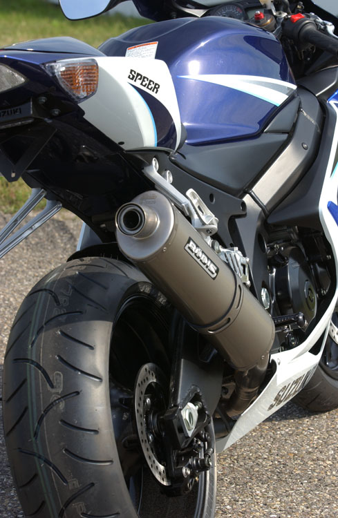 Bodis uitlaat Suzuki GSX-R1000 2005-2006 Oval Titanium BOSGSXR1000-041 1