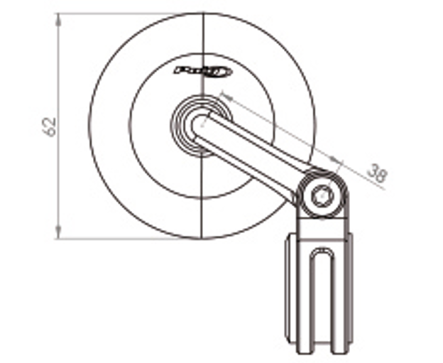 Z Puig bar end spiegel Tracker zwart PU9506N 2