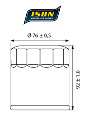 Ison 171B oliefilter DC-ISON171B 1
