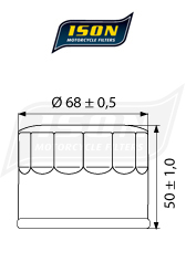Ison 147 oliefilter DC-ISON147 1