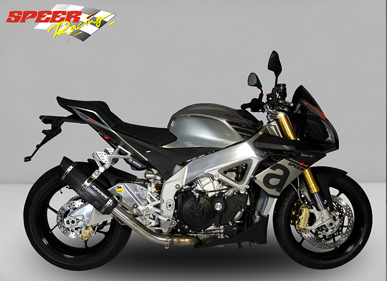 Bodis uitlaat Aprilia Tuono V4 2011 P-TEC II Zwart BOARSV4-014 2