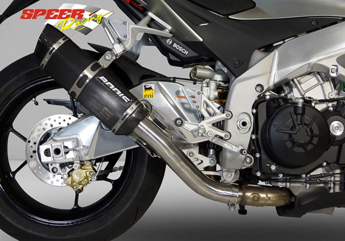 Bodis uitlaat Aprilia Tuono V4 2011 P-TEC II Zwart BOARSV4-014 1