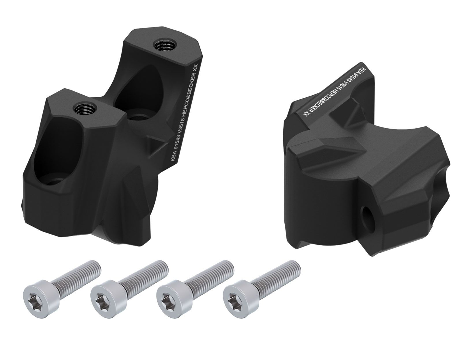 Hepco en Becker stuur offset risers BMW M1000R (2023-) HE424565310001 1