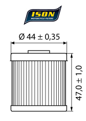 Ison 563 oliefilter DC-ISON563 1